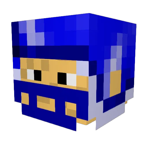 TASKTHEMAN Minecraft avatar head, 3D render