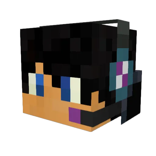 TASSY110917 Minecraft avatar head, 3D render