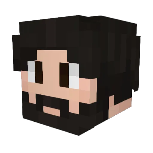 TATAMBO Minecraft avatar head, 3D render