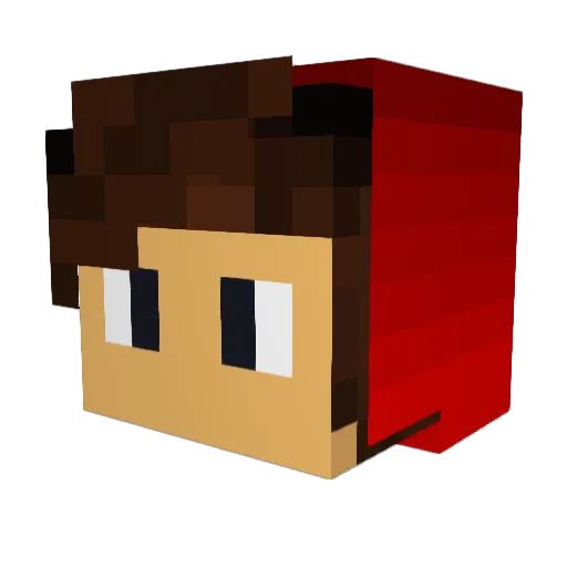 TATARINKA Minecraft avatar head, 3D render