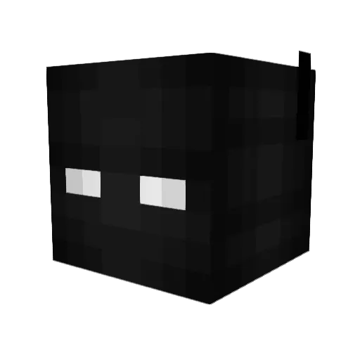 TATAWAYOWAYO Minecraft avatar head, 3D render