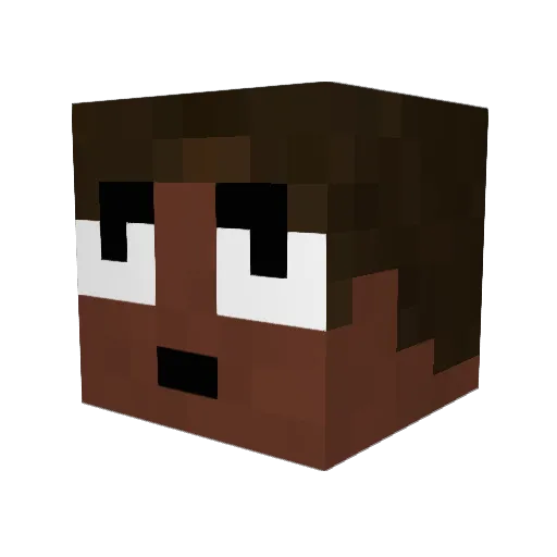 TATORman123 Minecraft avatar head, 3D render