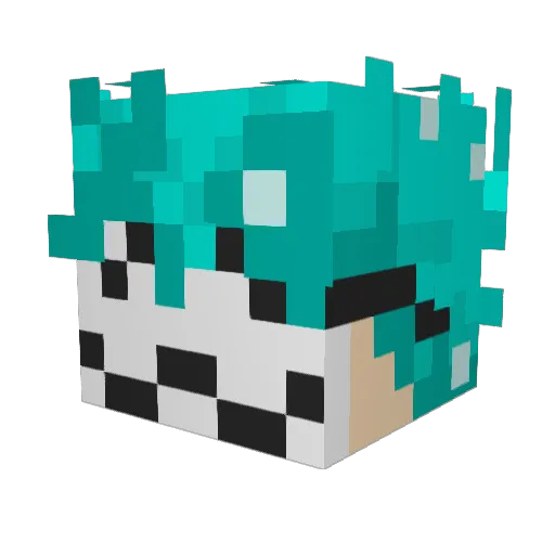 TATO_1203 Minecraft avatar head, 3D render