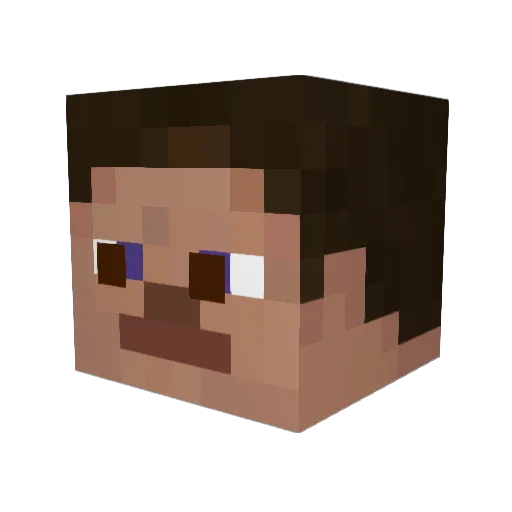 TATjohn Minecraft avatar head, 3D render