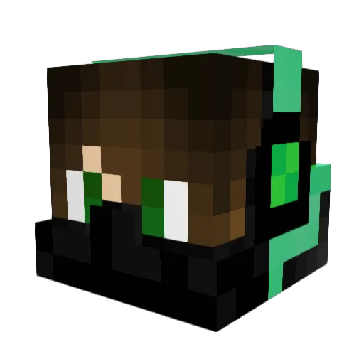 TAURINiii Minecraft avatar head, 3D render