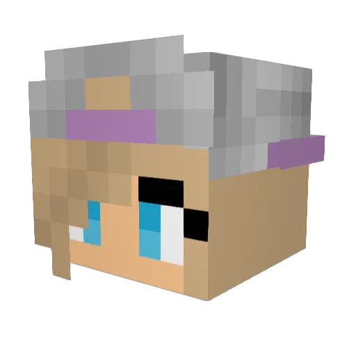 TAVIANATER Minecraft avatar head, 3D render