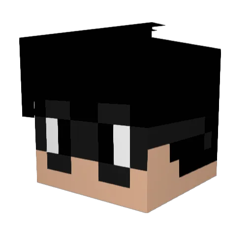 TA_Faker Minecraft avatar head, 3D render