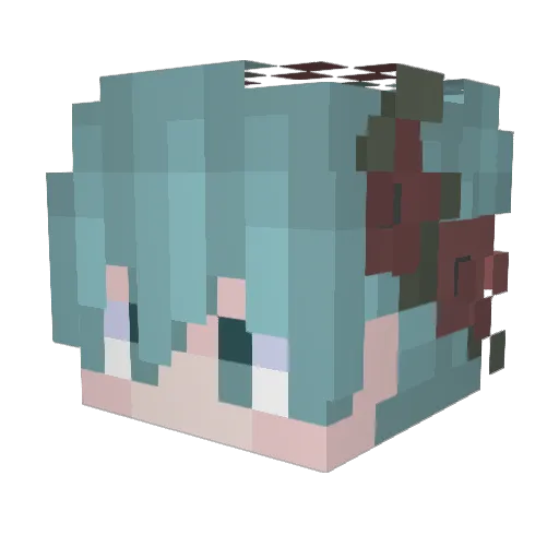 TAntonio55 Minecraft avatar head, 3D render