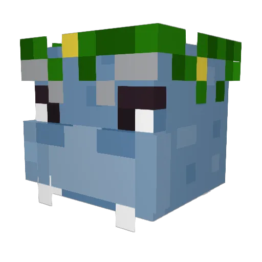 TB3ST Minecraft avatar head, 3D render