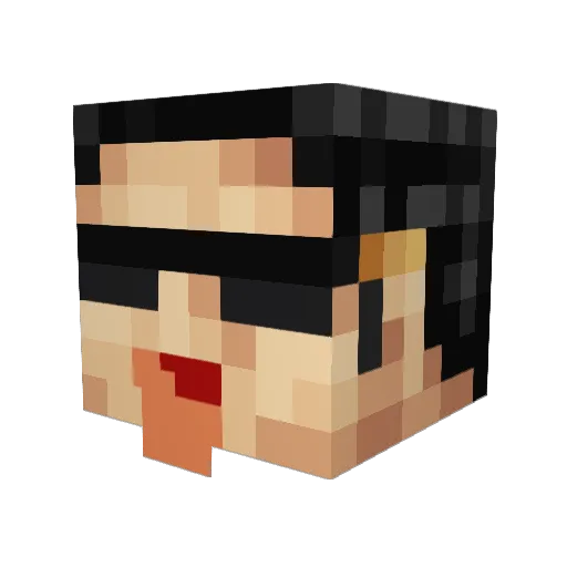 TBA1117 Minecraft avatar head, 3D render