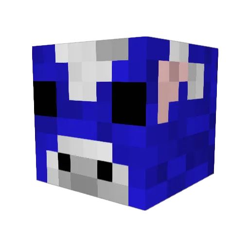 TBCK_JUNIOR Minecraft avatar head, 3D render
