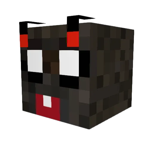 TBFC Minecraft avatar head, 3D render