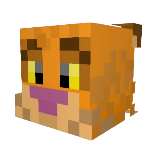 TBGODBEAST Minecraft avatar head, 3D render