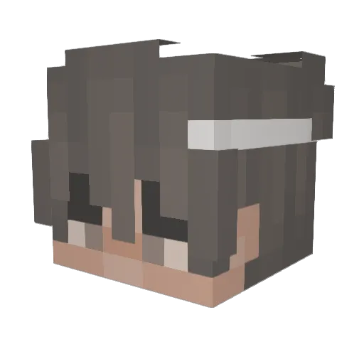 TBHxSnow Minecraft avatar head, 3D render