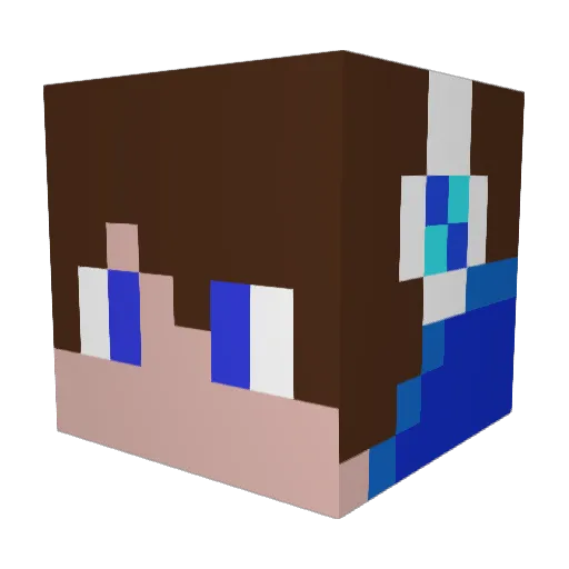 TBNRBaller Minecraft avatar head, 3D render