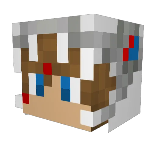 TBNRSolo Minecraft avatar head, 3D render
