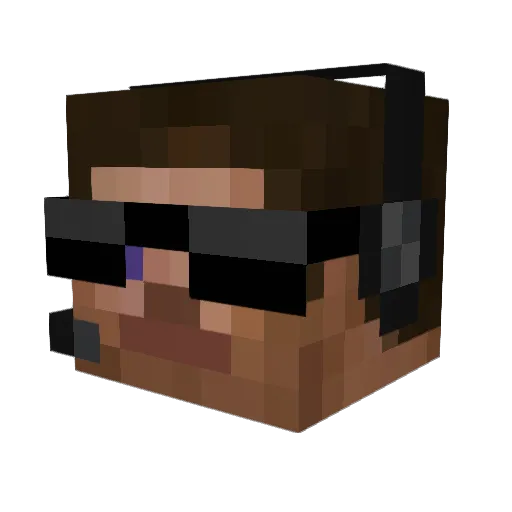 TBNR_Shadow128 Minecraft avatar head, 3D render