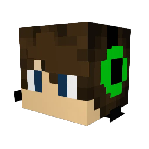 TBNR__DaB Minecraft avatar head, 3D render