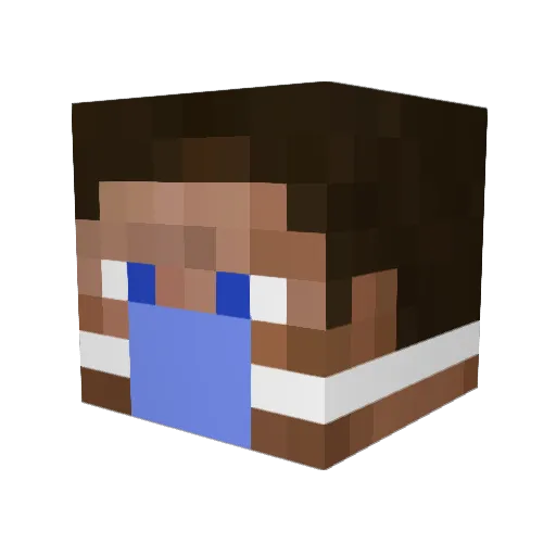 TBSanchez Minecraft avatar head, 3D render
