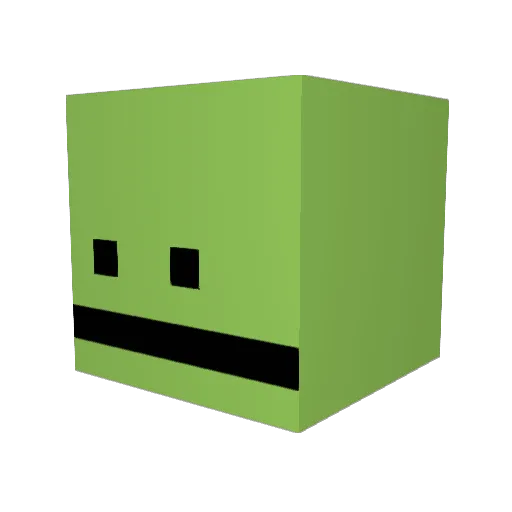 TBTtr14ngle Minecraft avatar head, 3D render