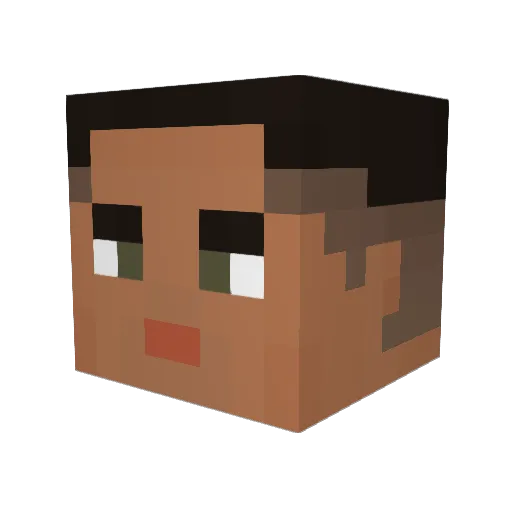 TBW_Ducky Minecraft avatar head, 3D render