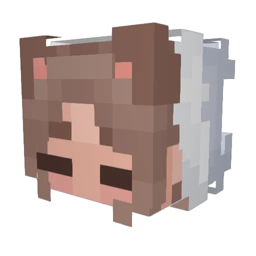TBabyy Minecraft avatar head, 3D render