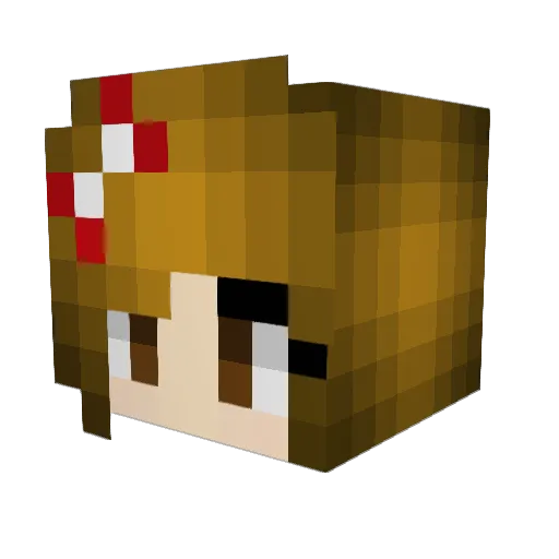 TBcat Minecraft avatar head, 3D render
