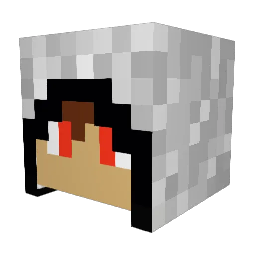 TBdeadman Minecraft avatar head, 3D render