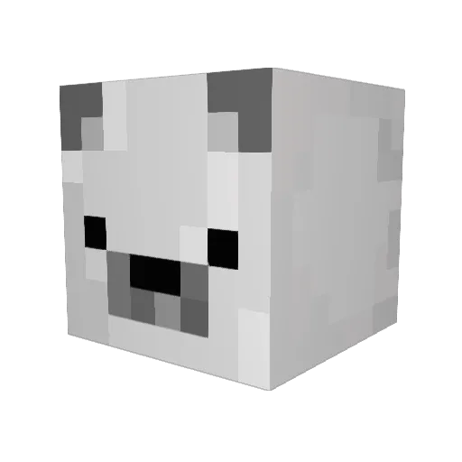 TBeau_14 Minecraft avatar head, 3D render
