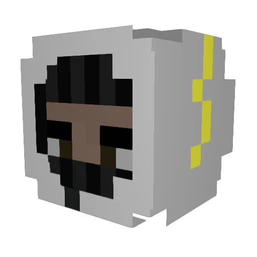 TBmango Minecraft avatar head, 3D render