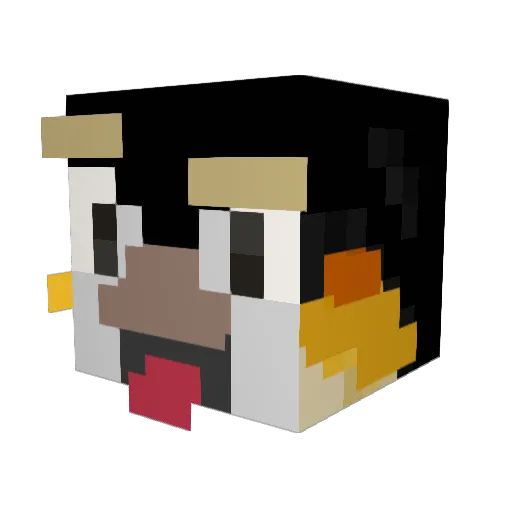 TBoneBattle Minecraft avatar head, 3D render