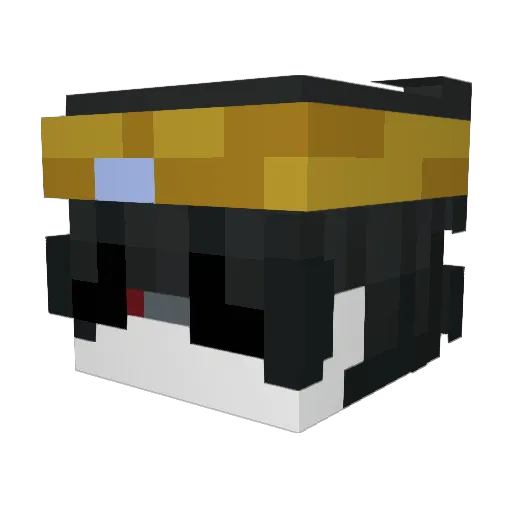 TBotConfig Minecraft avatar head, 3D render