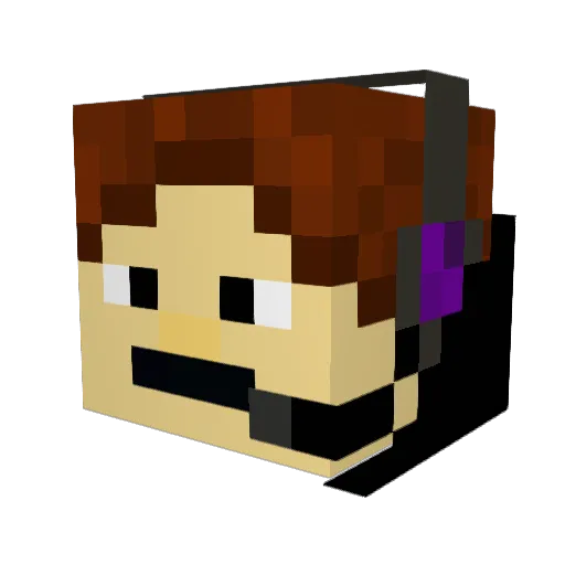 TBradarYT Minecraft avatar head, 3D render