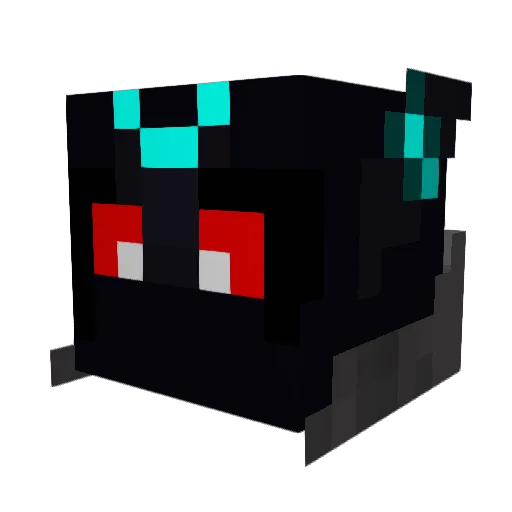 TC2761 Minecraft avatar head, 3D render