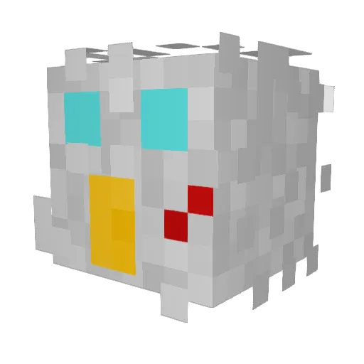 TCA123456789 Minecraft avatar head, 3D render