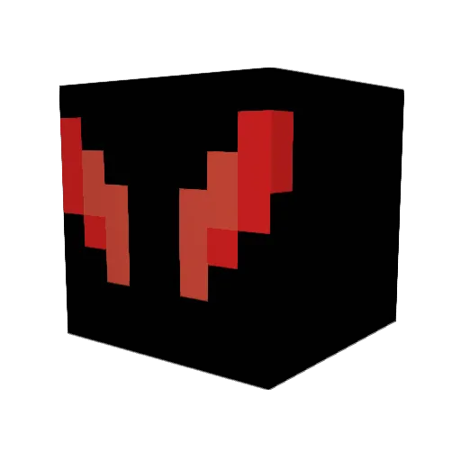 TCARXN Minecraft avatar head, 3D render