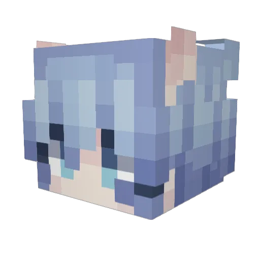 TCFeatherDute Minecraft avatar head, 3D render