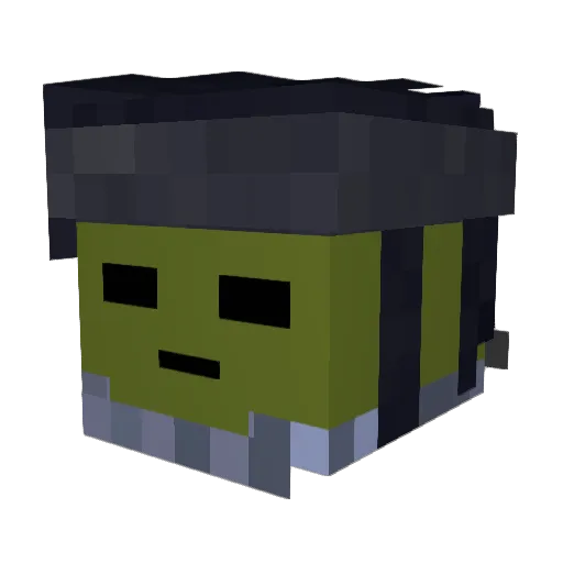 TCH__ Minecraft avatar head, 3D render
