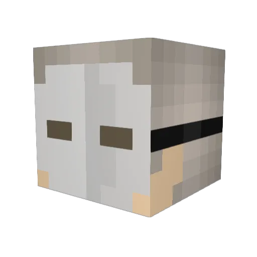 TCL2OO5 Minecraft avatar head, 3D render