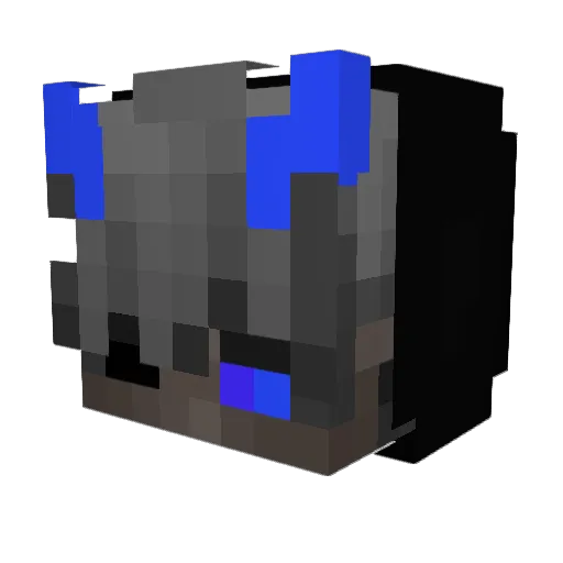TCNL Minecraft avatar head, 3D render