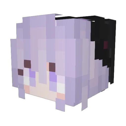 TCN_x Minecraft avatar head, 3D render