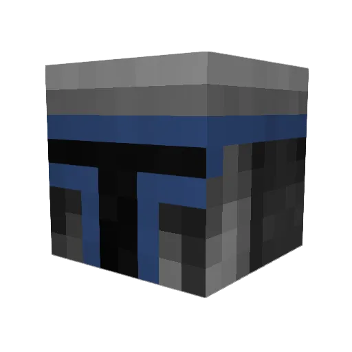 TCOB51 Minecraft avatar head, 3D render