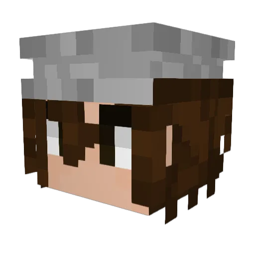 TCRCHESS Minecraft avatar head, 3D render