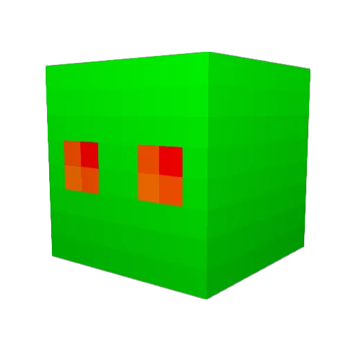 TCS_0421 Minecraft avatar head, 3D render