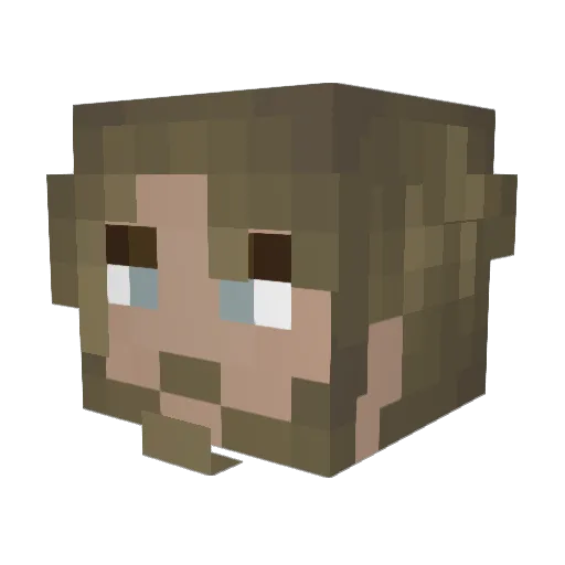 TCSkelethon Minecraft avatar head, 3D render