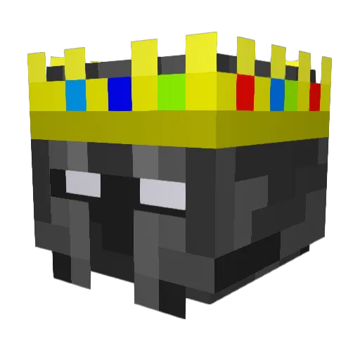 TCVR Minecraft avatar head, 3D render