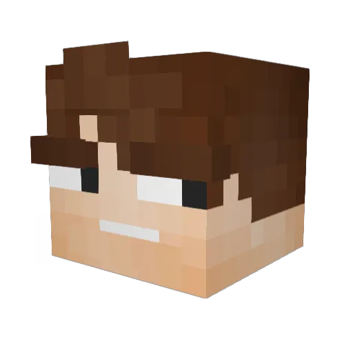 TC_Dart Minecraft avatar head, 3D render