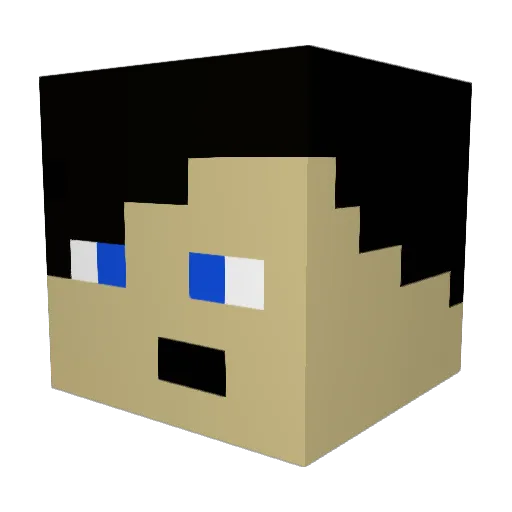 TC_Loser Minecraft avatar head, 3D render