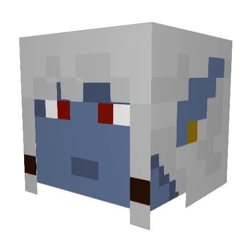 TCane Minecraft avatar head, 3D render