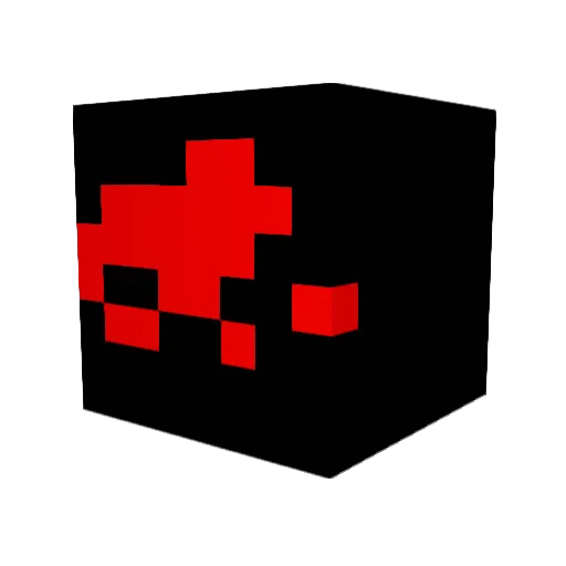 TChadam Minecraft avatar head, 3D render